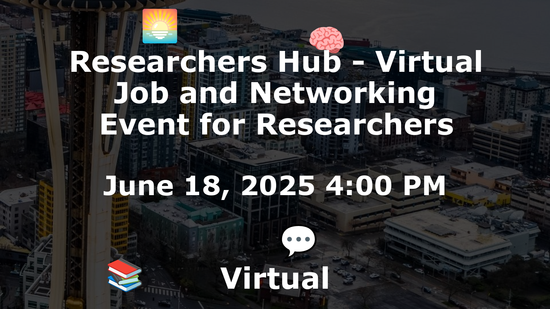 Researchers Hub - Virtual Job and Networking Event for Researchers event image